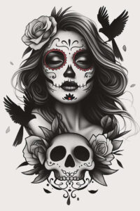 tropical-animals – tattoo design ideas free ai generated – surrealism-enigmatic-light – for-temple – Gallery: news-inkby-ai