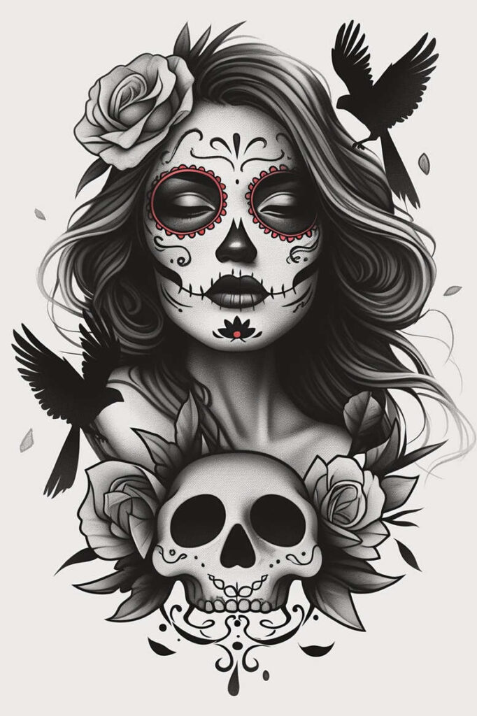 tropical-animals – tattoo design ideas free ai generated – surrealism-enigmatic-light – for-temple – Gallery: news-inkby-ai