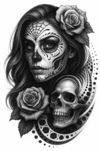 tropical-animals – tattoo design ideas free ai generated – surrealism-mystical – for-thigh – Gallery: news-inkby-ai