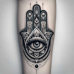 animals-with-wave – tattoo design ideas free ai generated – realism-depth-shading – for-lower-chest – Gallery: other-animals-inkby-ai