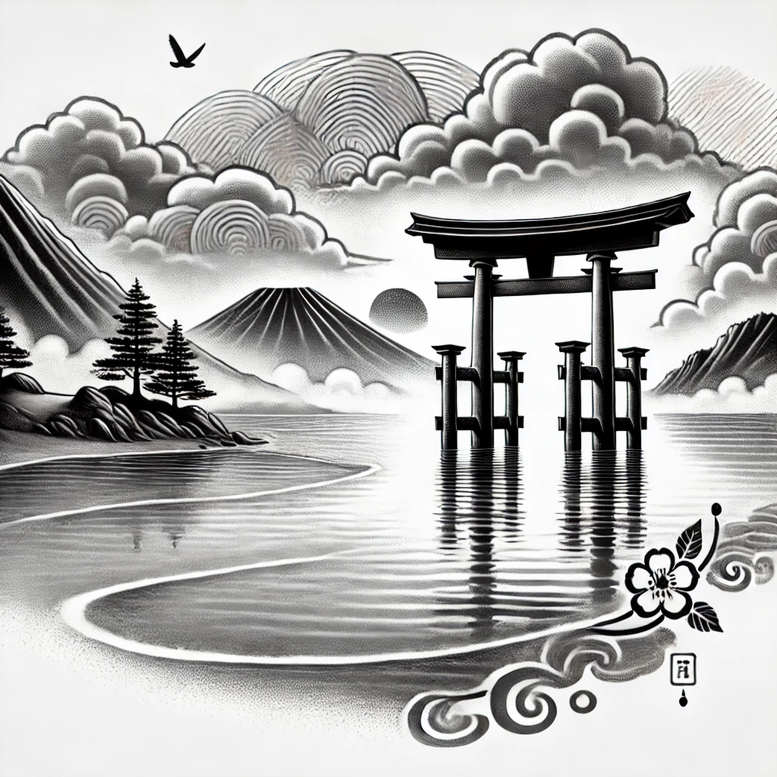 other-asia tattoo design ideas Realism natural look bold lines determination and power
