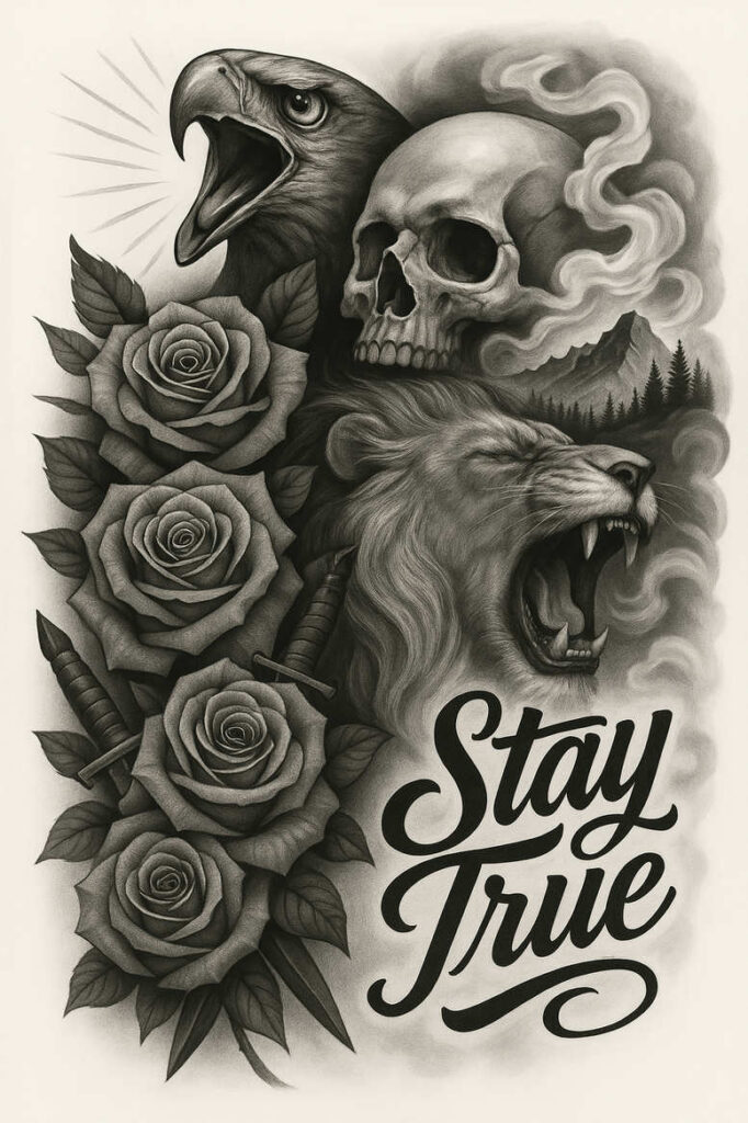 dark-ornament-tattoo – tattoo design ideas free ai generated – surrealism-timeless – for-shoulder – Gallery: other-dark-inkby-ai