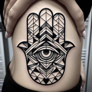 flower-life-symbol-tattoo – tattoo design ideas free ai generated – realism-photo-ink – for-thigh – Gallery: other-flowers-inkby-ai