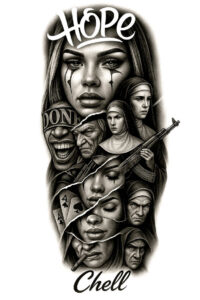 gardening-projects – tattoo design ideas free ai generated – surrealism-fluid-forms – for-outer-arm – Gallery: other-hobby-inkby-ai