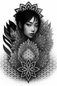 pattern-tattoo-design – tattoo design ideas free ai generated – biker – for-spine – Gallery: pattern-inkby-ai