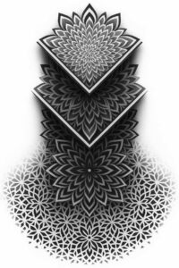 pattern-tattoo-design – tattoo design ideas free ai generated – bold-script – for-shoulder-blade – Gallery: pattern-inkby-ai