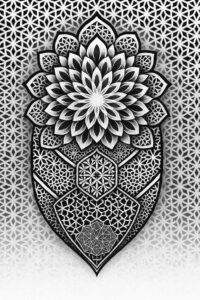pattern-tattoo-design – tattoo design ideas free ai generated – circular-array – for-thigh – Gallery: pattern-inkby-ai
