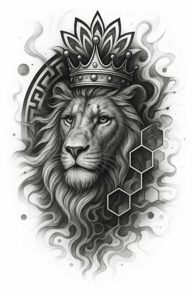 pattern-tattoo-design – tattoo design ideas free ai generated – crystal-structure – for-triceps – Gallery: pattern-inkby-ai