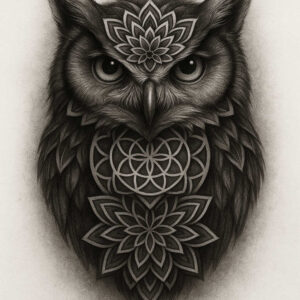 pattern-tattoo-design – tattoo design ideas free ai generated – line-repetition – for-back-shoulder – Gallery: pattern-inkby-ai