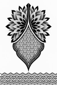 pattern-tattoo-design – tattoo design ideas free ai generated – minimal-lines – for-full-back – Gallery: pattern-inkby-ai