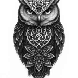 pattern-tattoo-design – tattoo design ideas free ai generated – sacred-geometry – for-chest – Gallery: pattern-inkby-ai