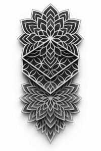 pattern-tattoo-design – tattoo design ideas free ai generated – solid-fill – for-neck – Gallery: pattern-inkby-ai