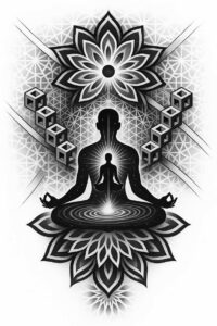 pattern tattoo design ideas sacred geometry lines shows determination