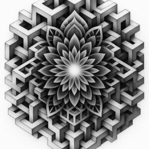 pattern tattoo design ideas intricate repetitive embodying determination
