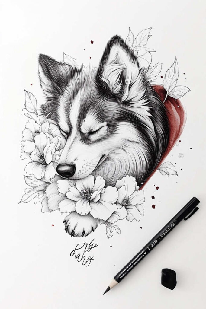 pets-tattoo-ideas – tattoo design ideas free ai generated – basic – for-abdomen – Gallery: pets-inkby-ai