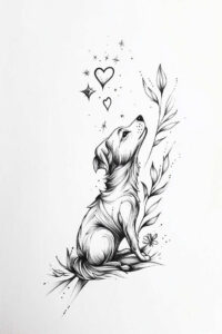 pets-tattoo-ideas – tattoo design ideas free ai generated – clear-edge – for-back – Gallery: pets-inkby-ai
