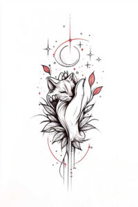 pets-tattoo-ideas – tattoo design ideas free ai generated – concise – for-upper-chest – Gallery: pets-inkby-ai