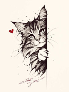 pets-tattoo-ideas – tattoo design ideas free ai generated – essential-lines – for-inner-arm – Gallery: pets-inkby-ai