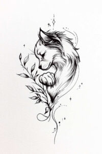 pets-tattoo-ideas – tattoo design ideas free ai generated – little-tattoo – for-collarbone – Gallery: pets-inkby-ai