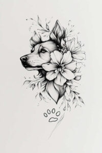 pets-tattoo-ideas – tattoo design ideas free ai generated – little-tattoo – for-heel – Gallery: pets-inkby-ai