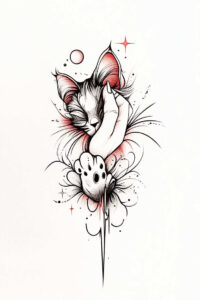 pets-tattoo-ideas – tattoo design ideas free ai generated – micro-design – for-shoulder – Gallery: pets-inkby-ai