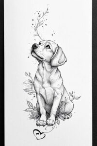 pets-tattoo-ideas – tattoo design ideas free ai generated – micro-line – for-ribs – Gallery: pets-inkby-ai