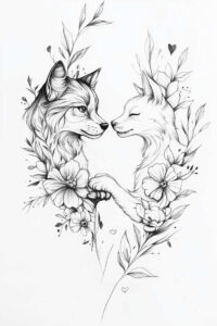 pets-tattoo-ideas – tattoo design ideas free ai generated – micro-tattoo – for-upper-arm – Gallery: pets-inkby-ai