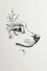 pets-tattoo-ideas – tattoo design ideas free ai generated – minimalist – for-upper-thigh – Gallery: pets-inkby-ai