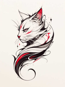 pets-tattoo-ideas – tattoo design ideas free ai generated – outline-only – for-inner-arm – Gallery: pets-inkby-ai