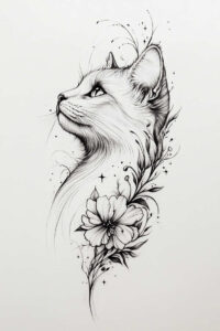 pets-tattoo-ideas – tattoo design ideas free ai generated – plain-tattoo – for-full-back – Gallery: pets-inkby-ai