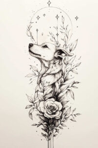 pets-tattoo-ideas – tattoo design ideas free ai generated – pure-motif – for-temple – Gallery: pets-inkby-ai