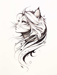 pets-tattoo-ideas – tattoo design ideas free ai generated – quiet – for-back-shoulder – Gallery: pets-inkby-ai