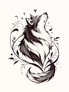 pets-tattoo-ideas – tattoo design ideas free ai generated – quiet – for-upper-chest – Gallery: pets-inkby-ai