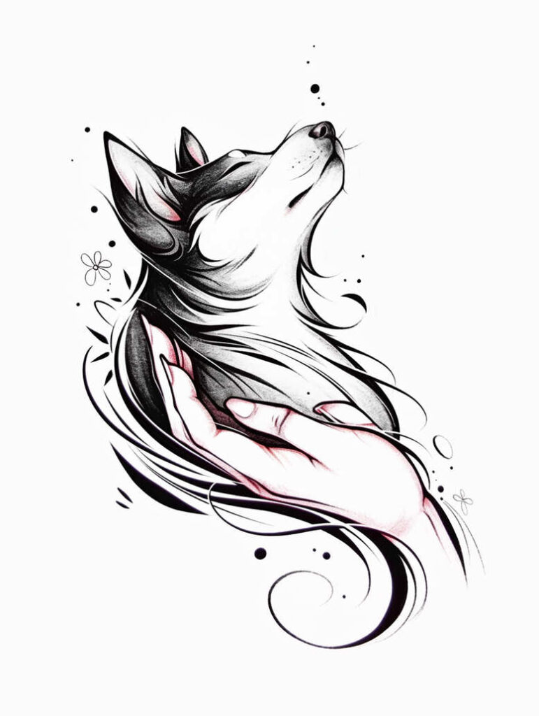 pets-tattoo-ideas – tattoo design ideas free ai generated – refined-ink – for-shin – Gallery: pets-inkby-ai