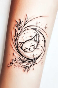pets-tattoo-ideas – tattoo design ideas free ai generated – single-dot – for-abdomen – Gallery: pets-inkby-ai