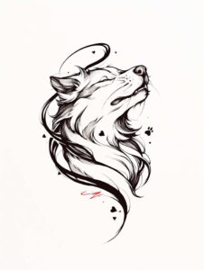pets-tattoo-ideas – tattoo design ideas free ai generated – subtle – for-lower-leg – Gallery: pets-inkby-ai