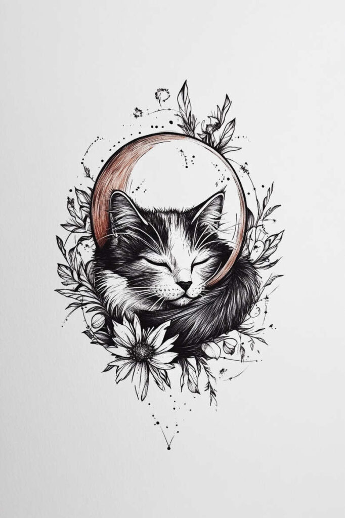 pets-tattoo-ideas – tattoo design ideas free ai generated – subtle – for-upper-back – Gallery: pets-inkby-ai