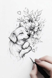 pets-tattoo-ideas – tattoo design ideas free ai generated – subtle-motif – for-wrist-side – Gallery: pets-inkby-ai