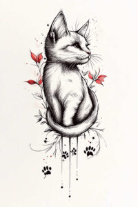 pets-tattoo-ideas – tattoo design ideas free ai generated – symbolic – for-lower-back – Gallery: pets-inkby-ai