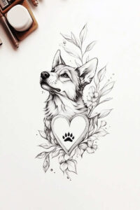 pets-tattoo-ideas – tattoo design ideas free ai generated – tiny-tattoo – for-arm – Gallery: pets-inkby-ai