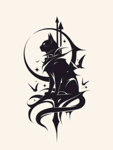 pets-tattoo-ideas – tattoo design ideas free ai generated – ultra-thin – for-lower-leg – Gallery: pets-inkby-ai
