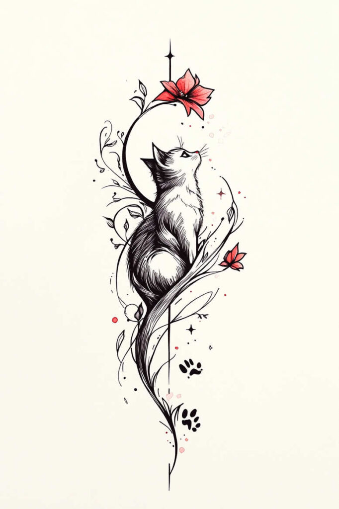 pets-tattoo-ideas – tattoo design ideas free ai generated – unembellished – for-elbow – Gallery: pets-inkby-ai