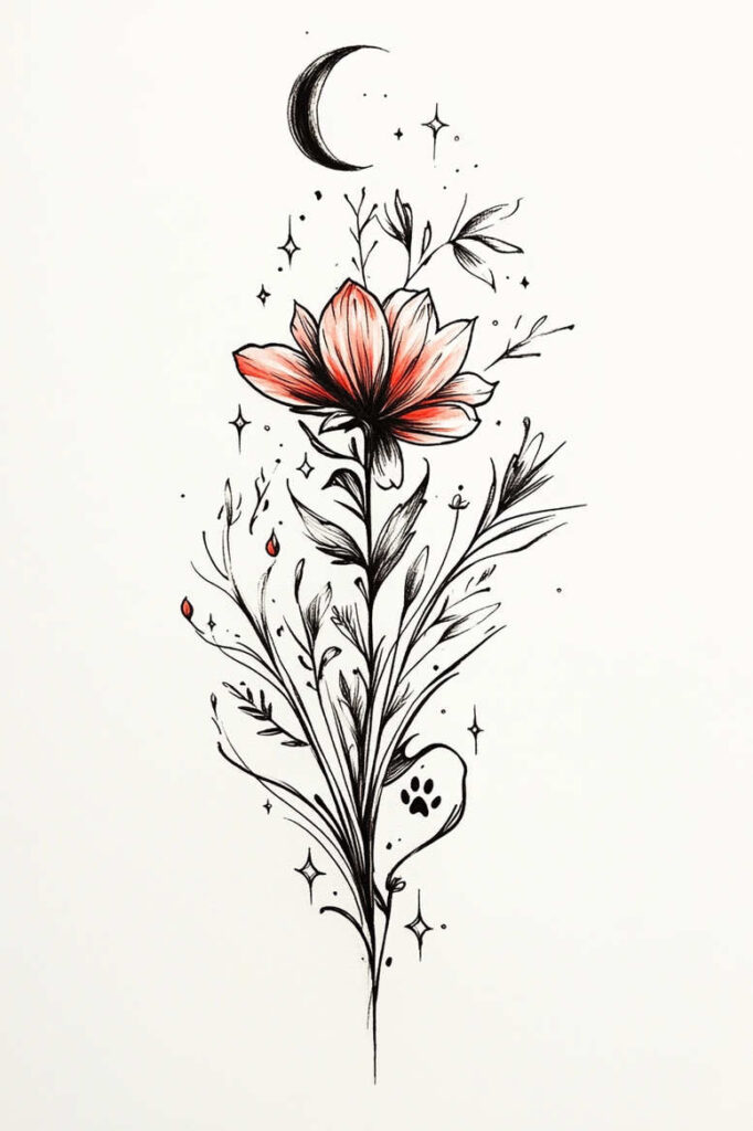 pets tattoo design ideas bold texture cat for nape
