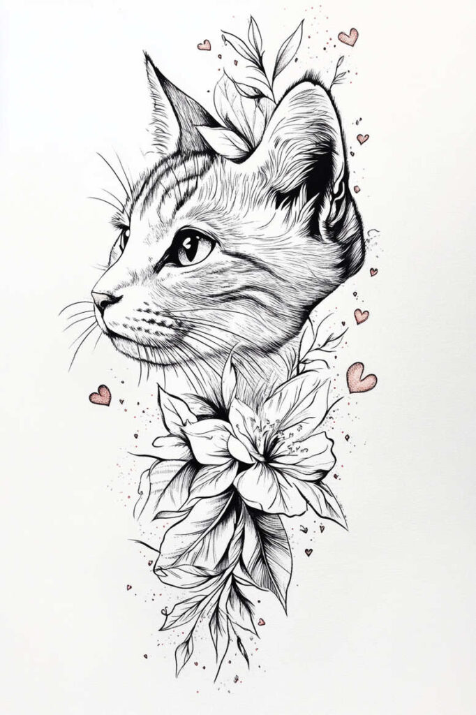 pets tattoo design ideas Surrealism phantom shadows companion animals shows courage