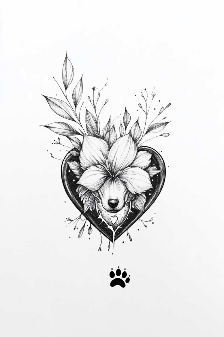 pets tattoo design ideas classic motifs delicate for stomach
