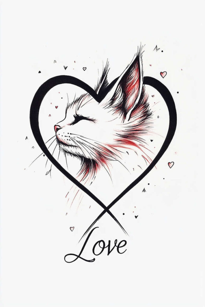 pets tattoo design ideas wide-angle delicate symbolising courage