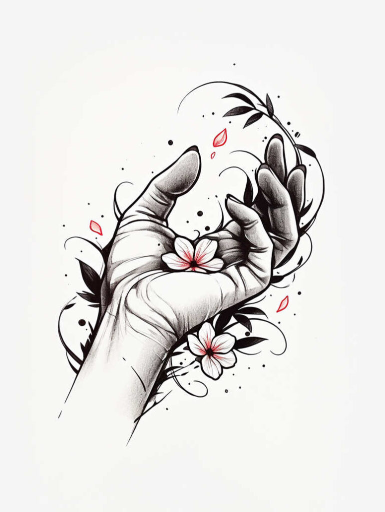 pets tattoo design ideas Surrealism chromatic aberration detailed fur for back shoulder