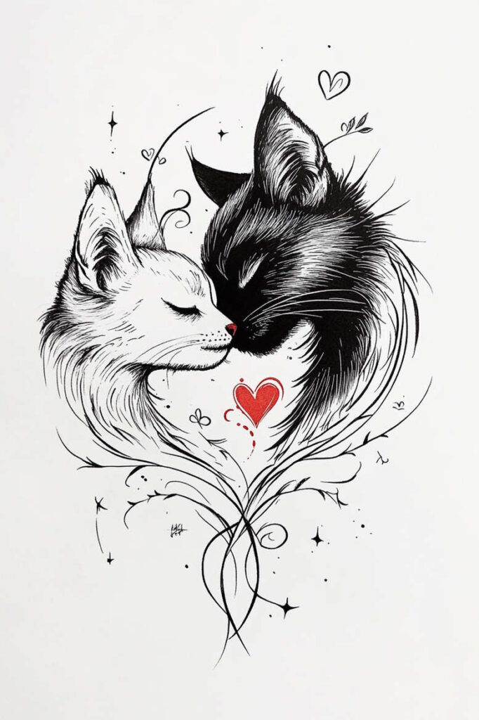 pets tattoo design ideas Surrealism dreamscape devotion symbolising perseverance