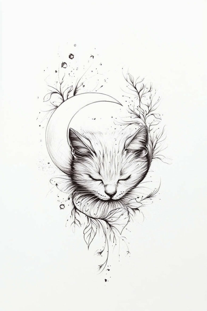 pets tattoo design ideas fisheye dog for lower chest