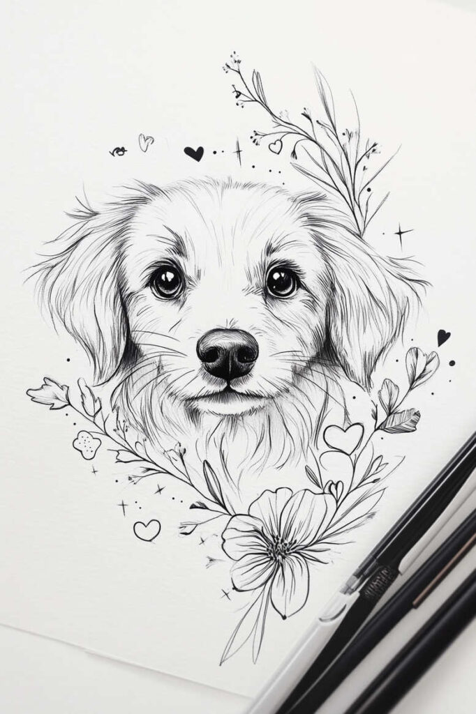 pets tattoo design ideas dynamic linework emotional for wrist